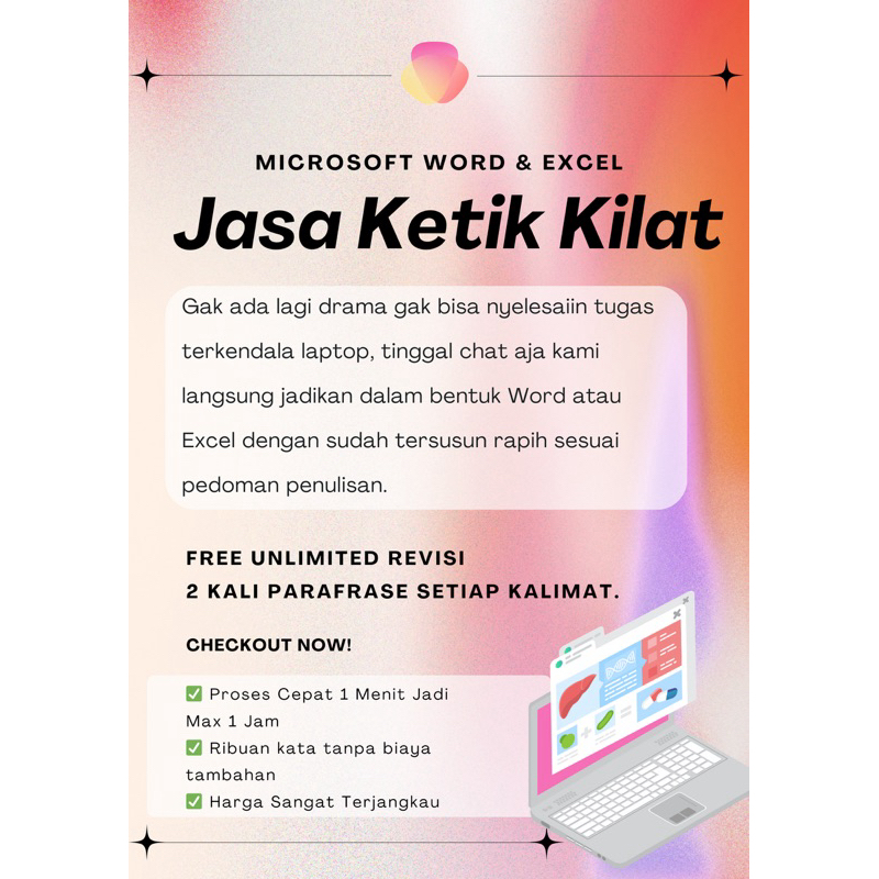 Jasa Ketik Ms Word atau Ms Excel