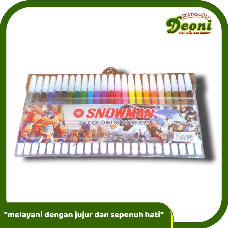 

SNOWMAN Marker Spidol Kecil isi 24 Pcs Warna