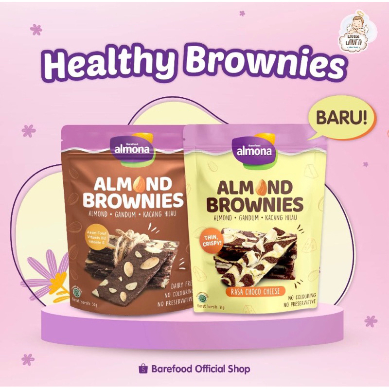 

BAREFOOD ALMONA ALMOND BROWNIES