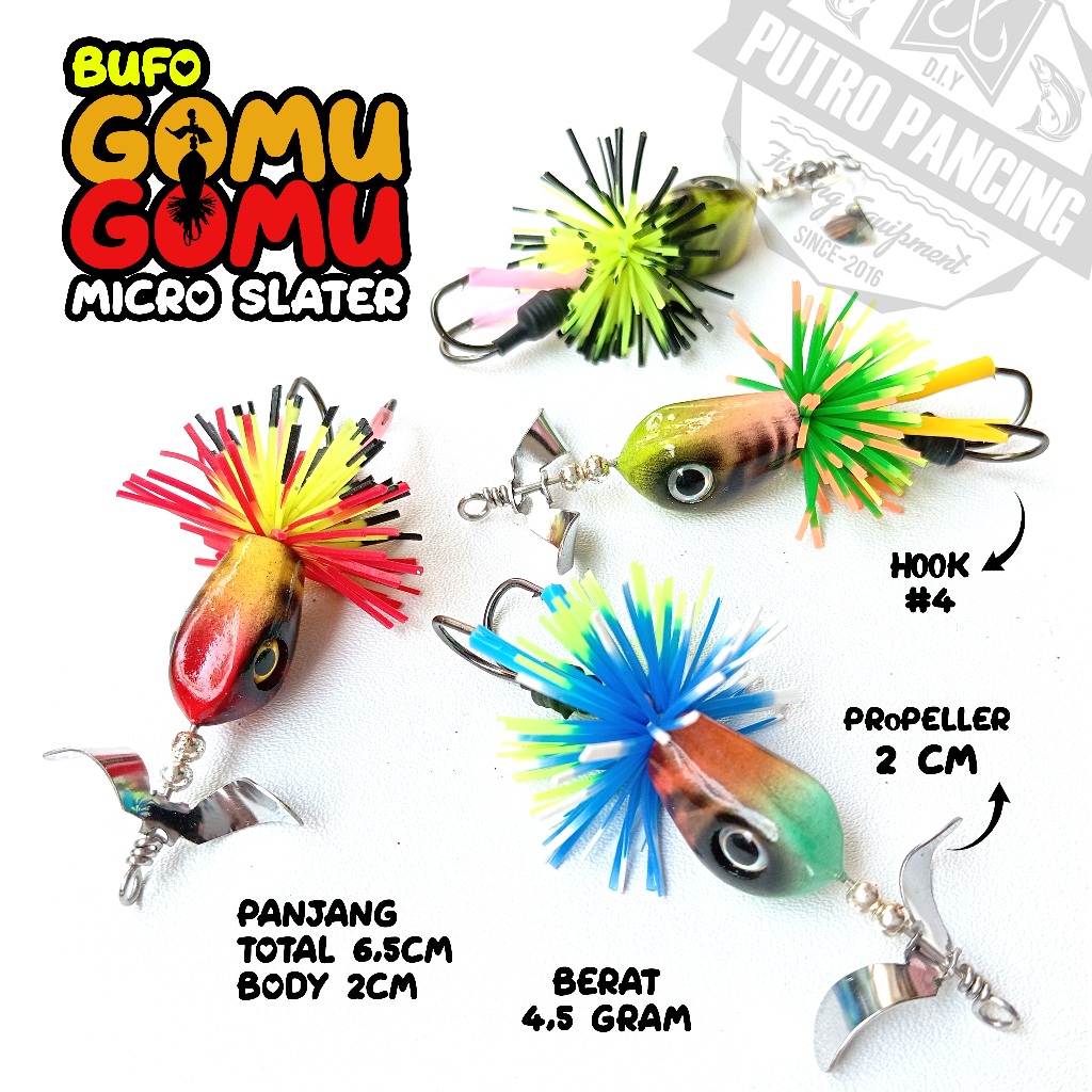 Lure Bufo GOMU GOMU Micro Slater Slashbait Slaterbait