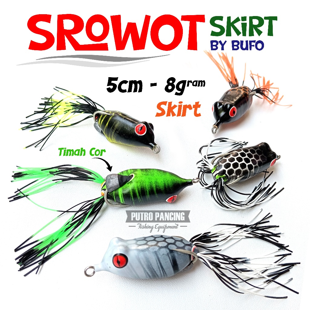 Lure Bufo SROWOT SKIRT Soft Frog softfrog