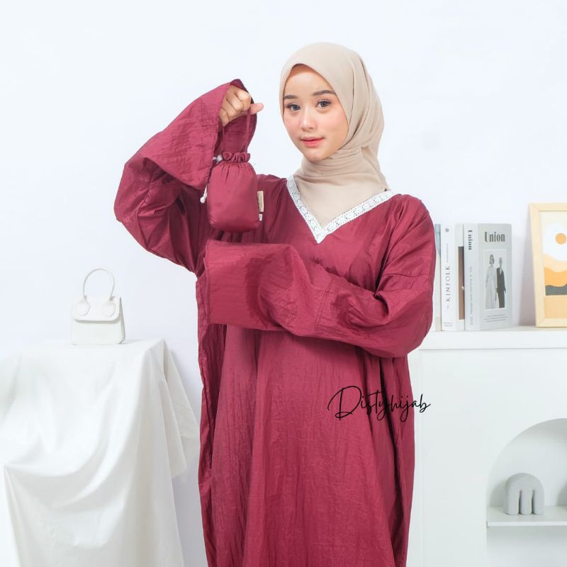 abaya mini pocket/abaya travelling/abaya solat 354/grosir abaya/mukena solat 354