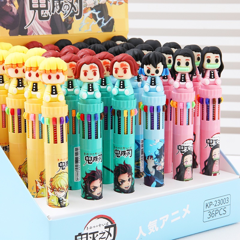

COD PULPEN 10 WARNA WARNI KARAKTER BONEKA DEMON SLAYER LUCU / PULPEN MEKANIK 10 WARNA KARAKTER DEMON SLAYER 3D LUCU
