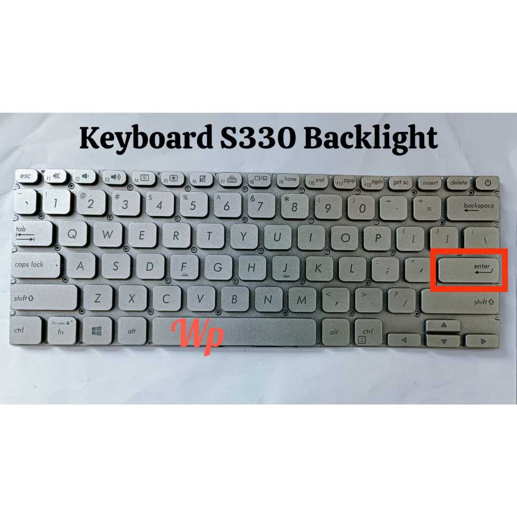Keyboard Asus VivoBook S13 S330 S330UA S330UN Silver Backlight