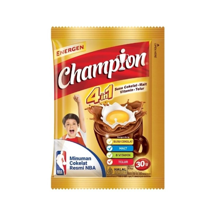 

Terkini CHAMPION Susu Cokelat Renceng isi 10 sachet