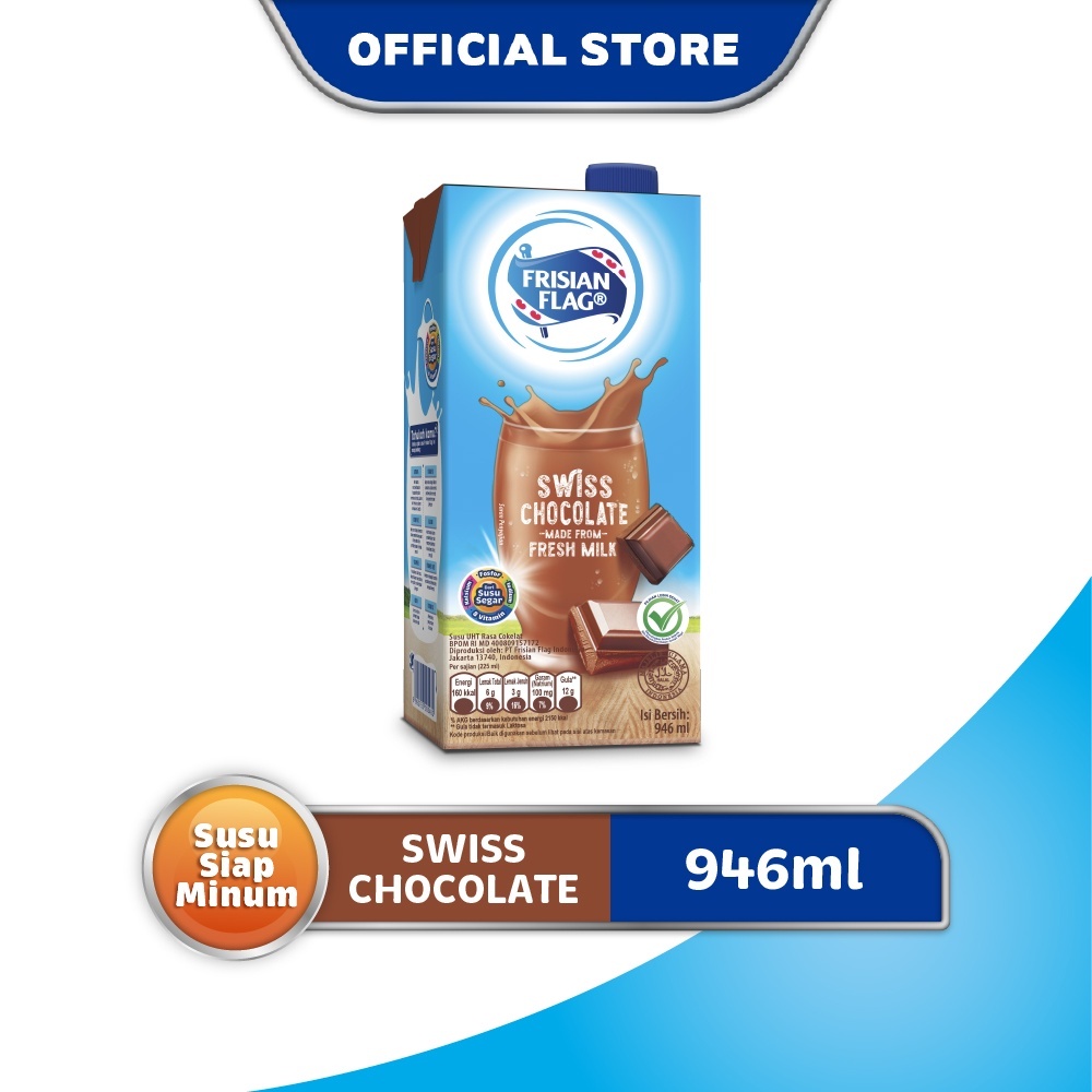 

Frisian Flag Family UHT Swiss Chocolate 946 ml