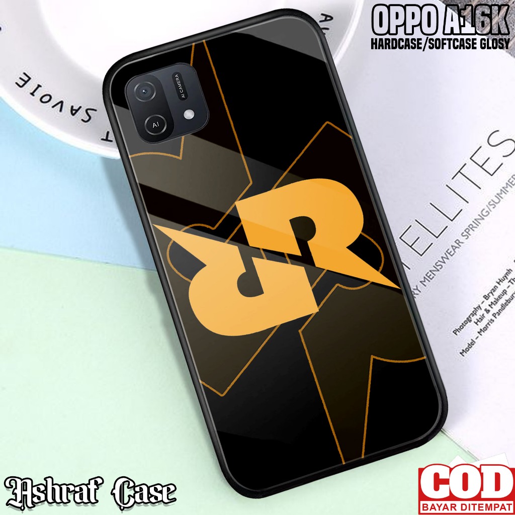 Case Oppo A16K - Casing Oppo A16K ( RRQ ) Silikon Hp Oppo A16K - Kesing Hp Oppo A16K - Softcase Glas
