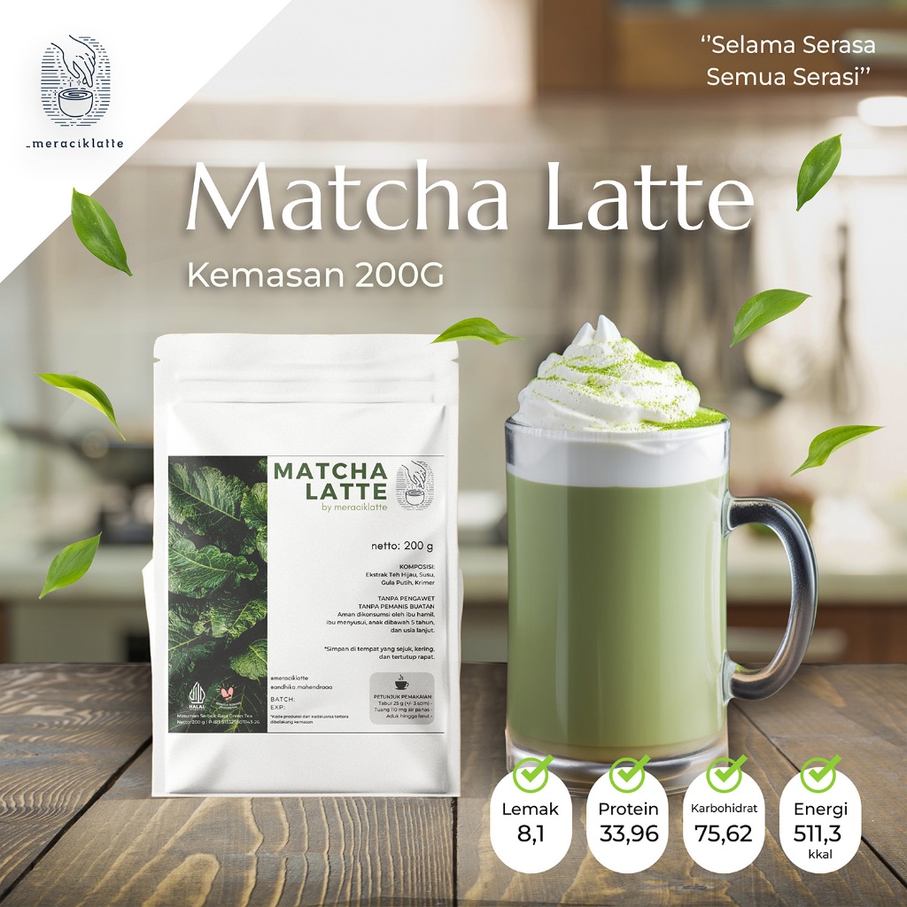 

Matcha Latte 200G by Meraciklatte