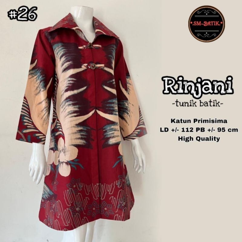 TUNIK BATIK,TUNIK RINJANI,BATIK SOLO