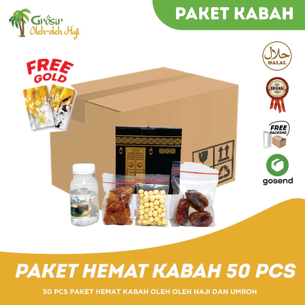 

Paket Oleh-oleh Haji Umroh Hemat dus kabah 50 pcs