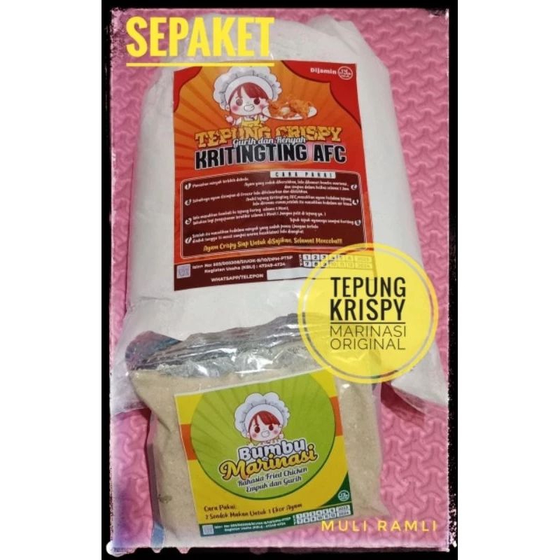 

satu paket bumbu racik dan bumbu marinai