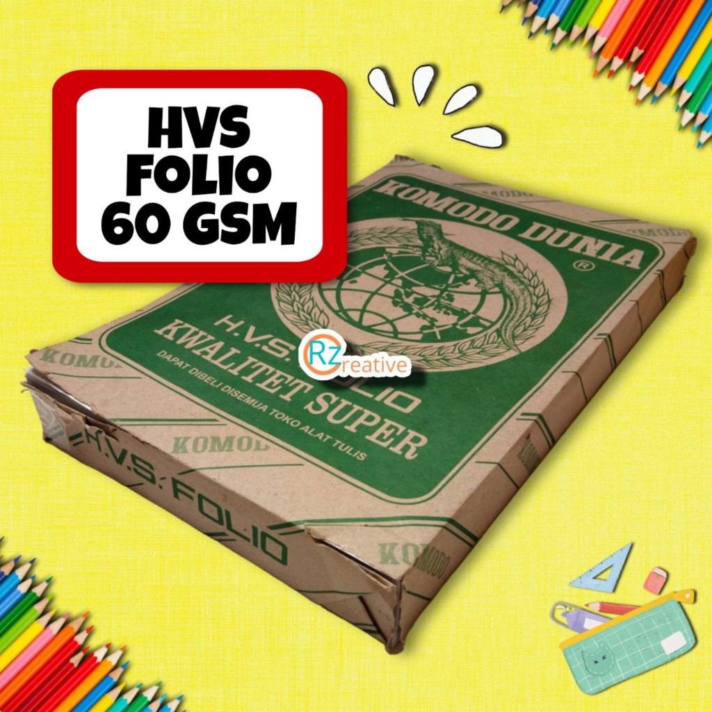 

Kertas HVS Ukuran Folio 60 GSM (1 RIM)