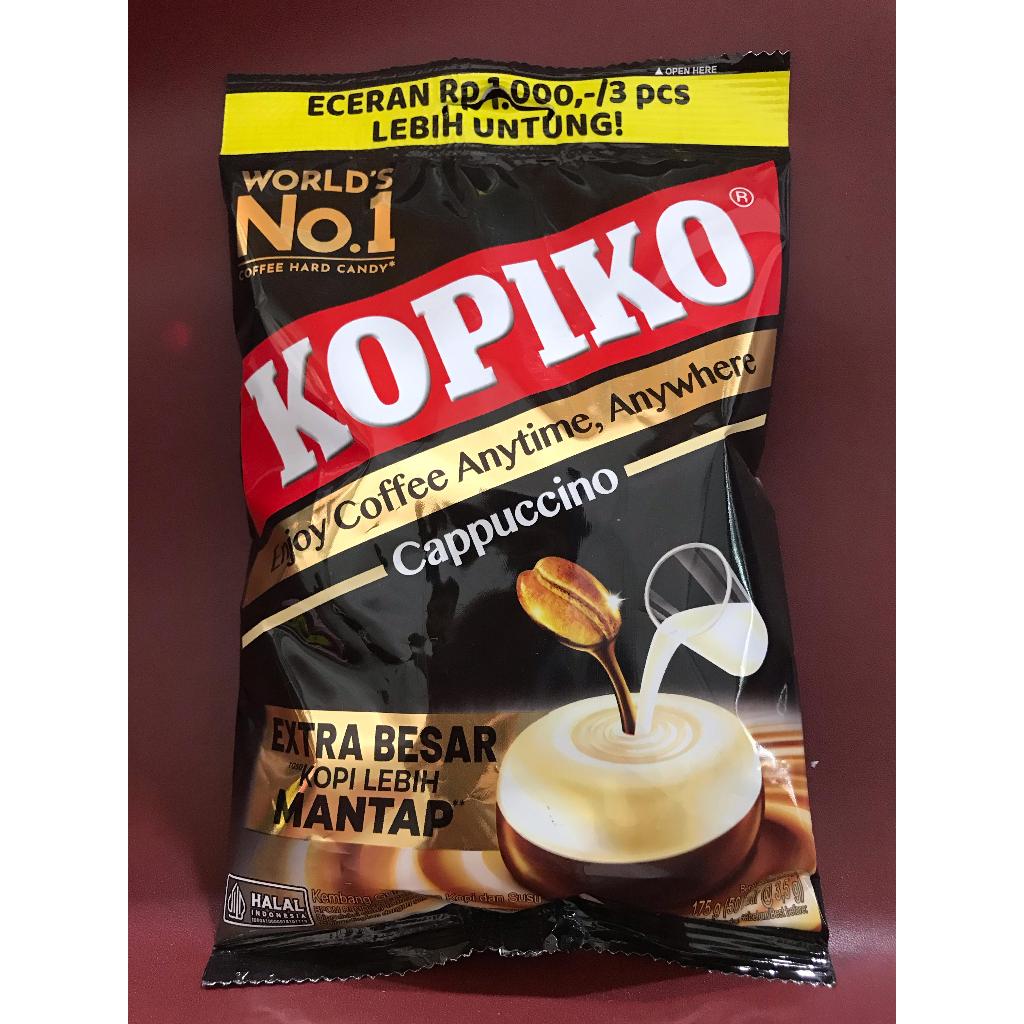 

Kopiko Cappuccino Candy 175G - Permen Rasa Cappucino