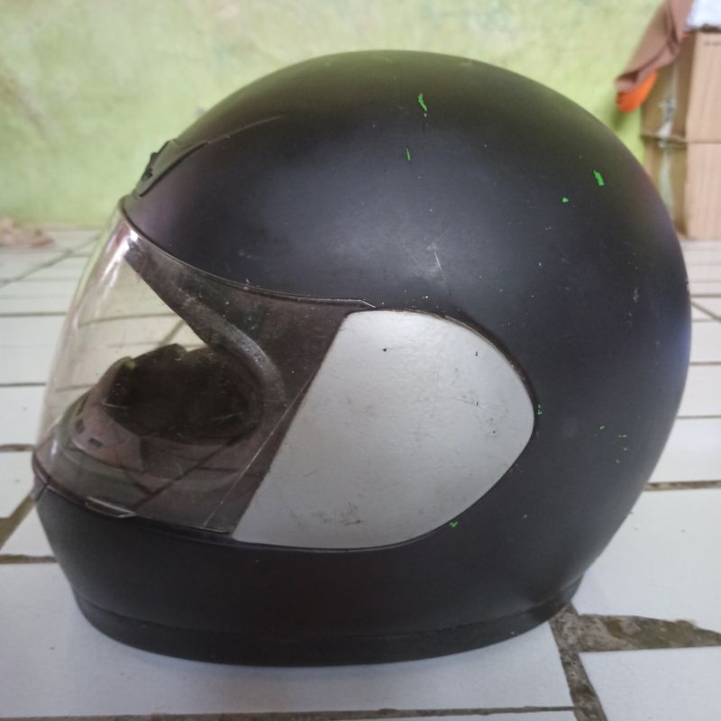 helm kawasaki ninja hijau ori