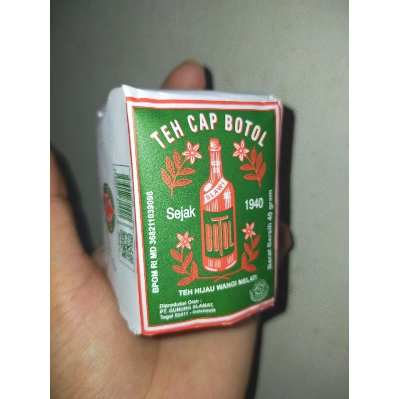 

Teh Cap Botol Hijau Premium Wangi Melati Kemasan 40 Gram