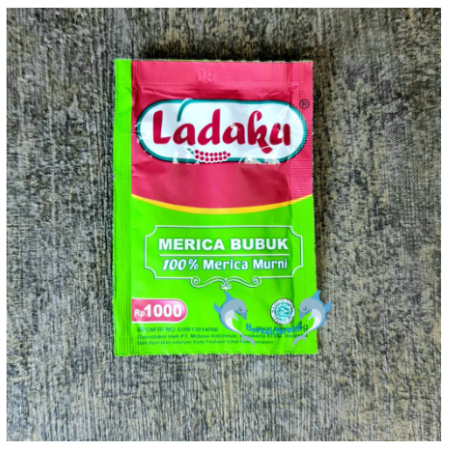 

LADAKU Merica bubuk 4gr ASLIhijaulumut063