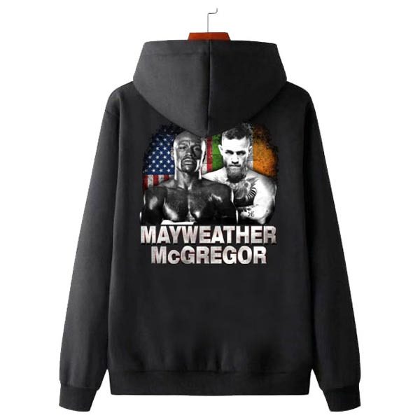 Jaket Hoodie Mayweather McGregor Hoodie Sweater Bahan Cotton Fleece