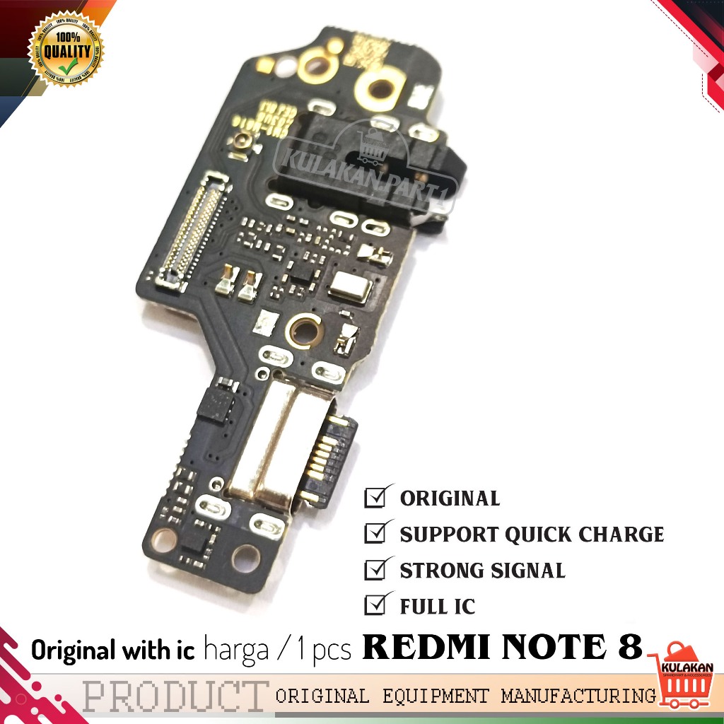 Konector Charger REDMI NOTE 8 PAPAN PCB CONNECTOR CHARGER XIAOMI REDMI NOTE 8 ORI NEW WITH IC