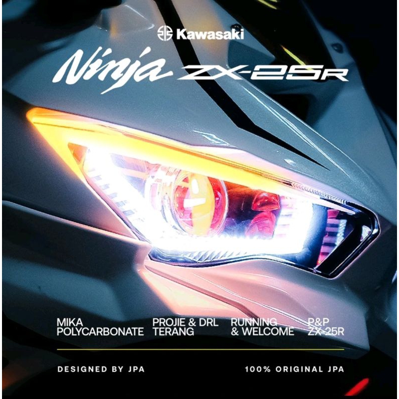 Headlamp zx25r Lampu Depan zx25r ZX 25r lampu depan ninja 250 fi new Reflektor ninja 250fi new Kawas