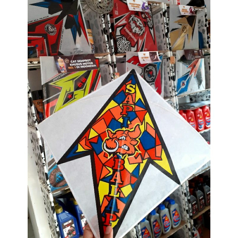 ▪︎ ISI 1 LAYANGAN ▪︎ Layangan Sukhoi Super Sapi Balap 5 WARNA