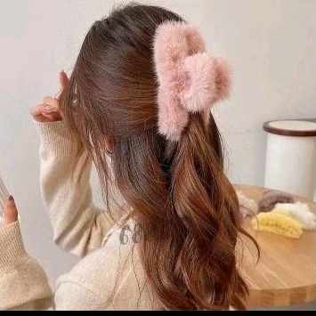 Jedai Rambut Bulu Korea Jepitan Aksesoris Rambut Wanita Dewasa