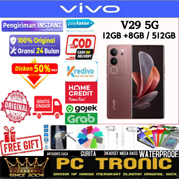 Vivo V29 5G RAM 8/256 GARANSI RESM