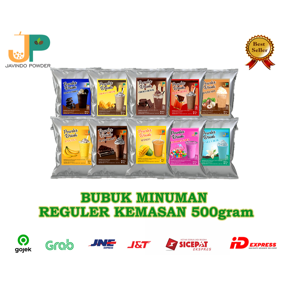 

Bubuk Minuman Reguler Bubble Drink Powder Varian Kopi / Coffee 500Grm