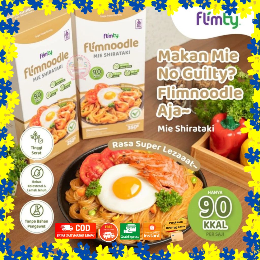 

FLIMNOODLE MIE SHIRATAKI | BUMBU MIE INSTANS SEHAT FLIMTY | TANPA PROSES GORENG | PENGANTI MAKAN MALAM