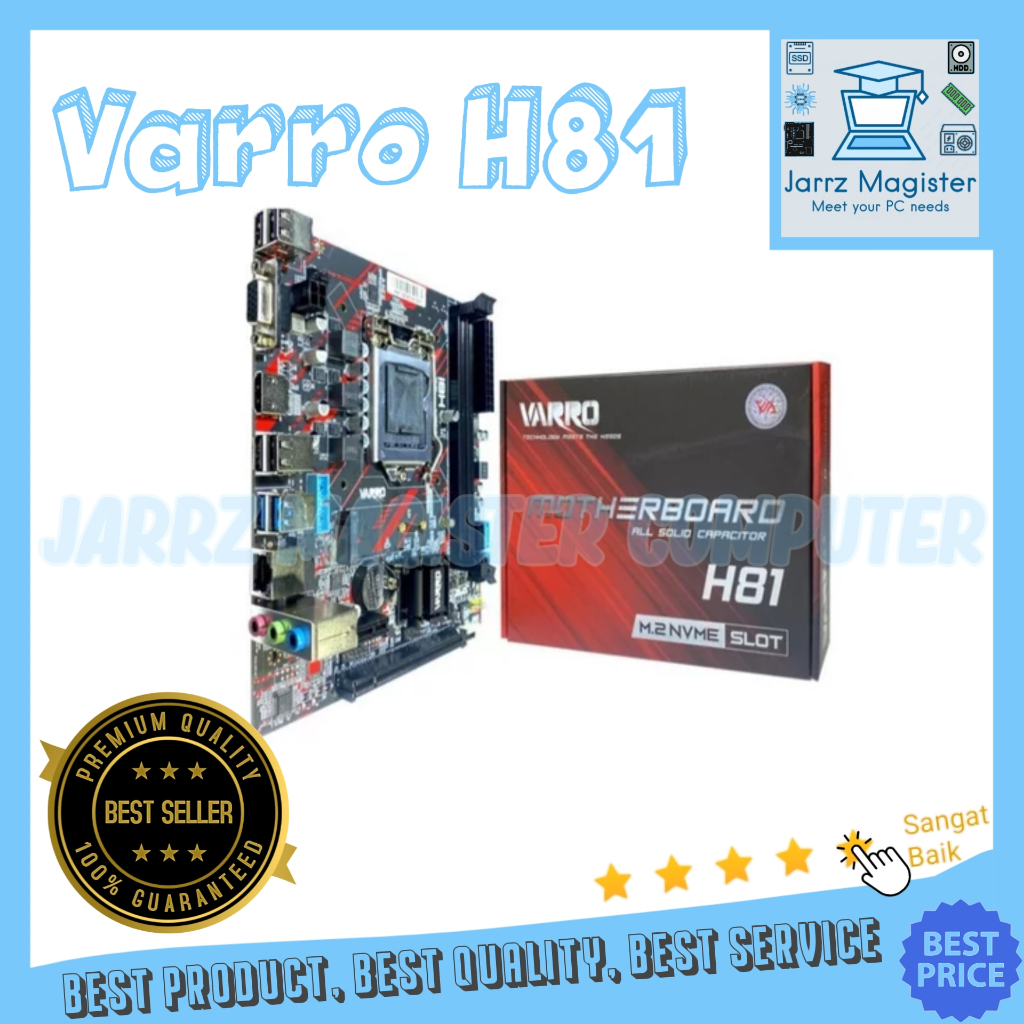 Motherboard Varro H81 NVME Intel LGA 1150 DDR3 | Mainboard Varro H81 NVME 1150