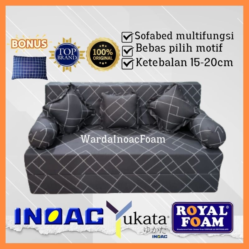 Sofabed Inoac EON D23 Tebal 20 dan 15 cm Sofabed Inoac Sofa Bed Sofa bed Quantum Foam Sofa Inoac