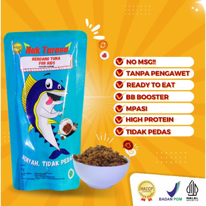 

NAK TARASO - RENDANG ANAK DAGING IKAN TUNA - Rendang For Kids - Tidak Pedas - MPASI - Rendang Padang