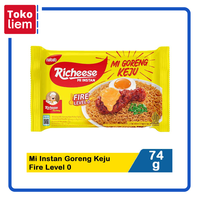 

Nabati Richeese Mi Goreng Keju Fire Level 0 74G