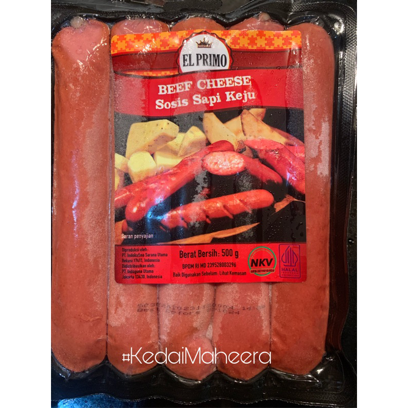

El Primo beef cheese sosis keju 500gr