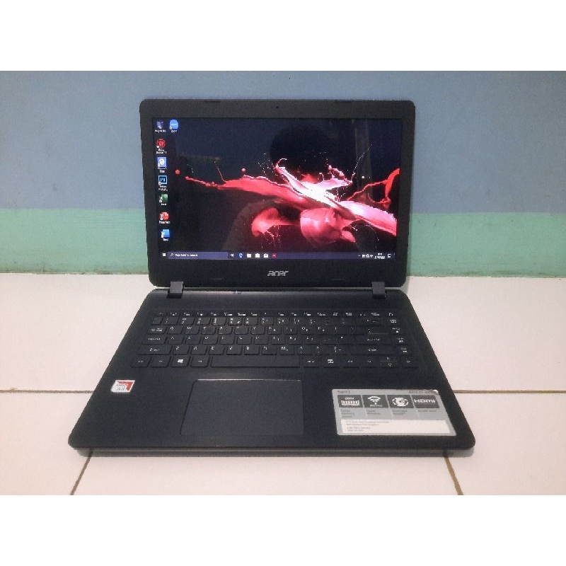 Laptop Second Bekas Acer Aspire 3 A314 AMD A4-9120E RAM 4GB DDR4 SSD 128GB HDD 1TB VGA AMD Radeon R3