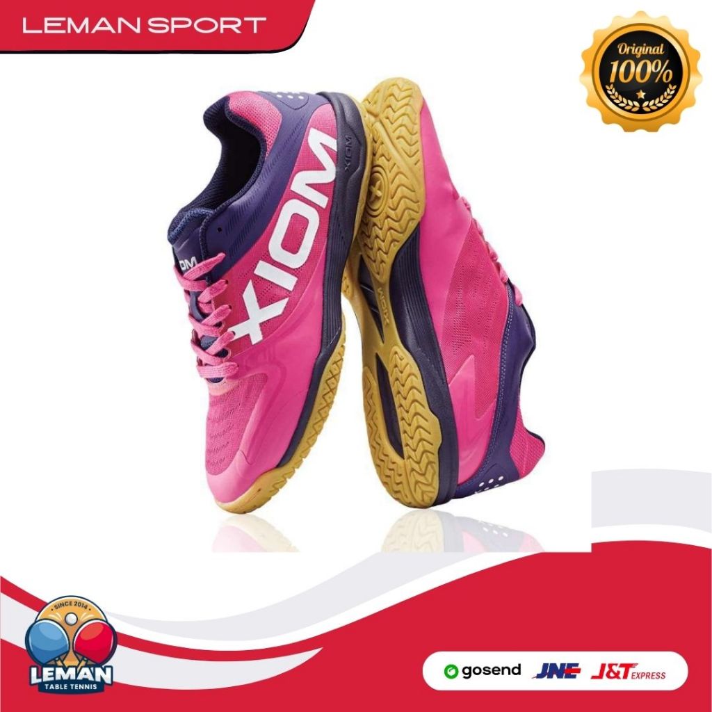 Sepatu Xiom Igre Pink / Sepatu Tenis Meja Size 43