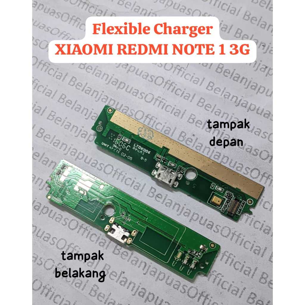 Fleksibel Flexible Konektor PCB Papan Cas Charger XIAOMI REDMI NOTE 1 3G