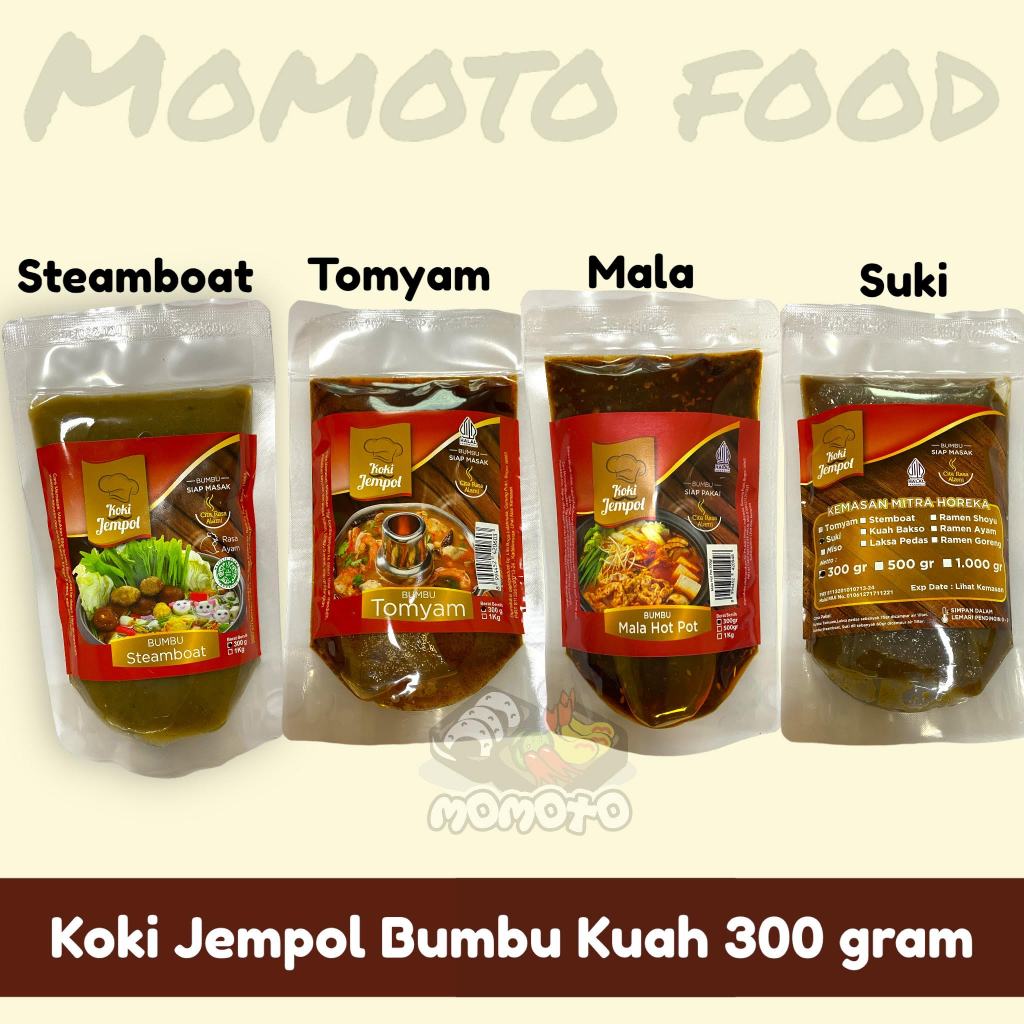 

Koki Jempol 300 gram Bumbu Tomyam / Suki / Steamboat / Mala Kemasan Grosir Horeca