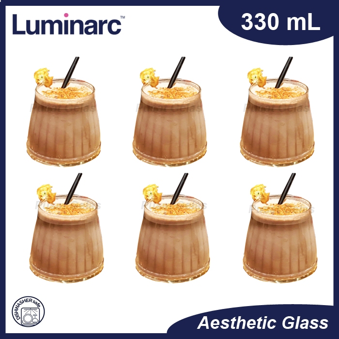 1 SET 6 PCS GELAS LUMINARC/GELAS WHISKY/GELAS LUMINARC/LATTE GLASS