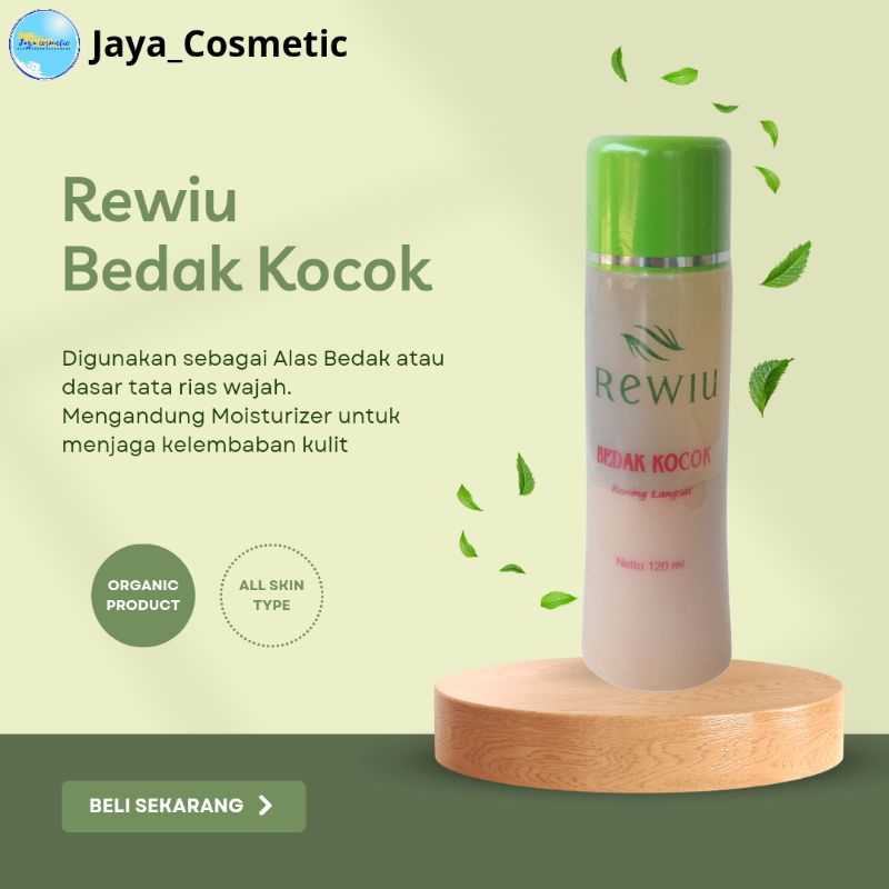 Bedak Kocok Rewiu Kuning langsat 120 ml