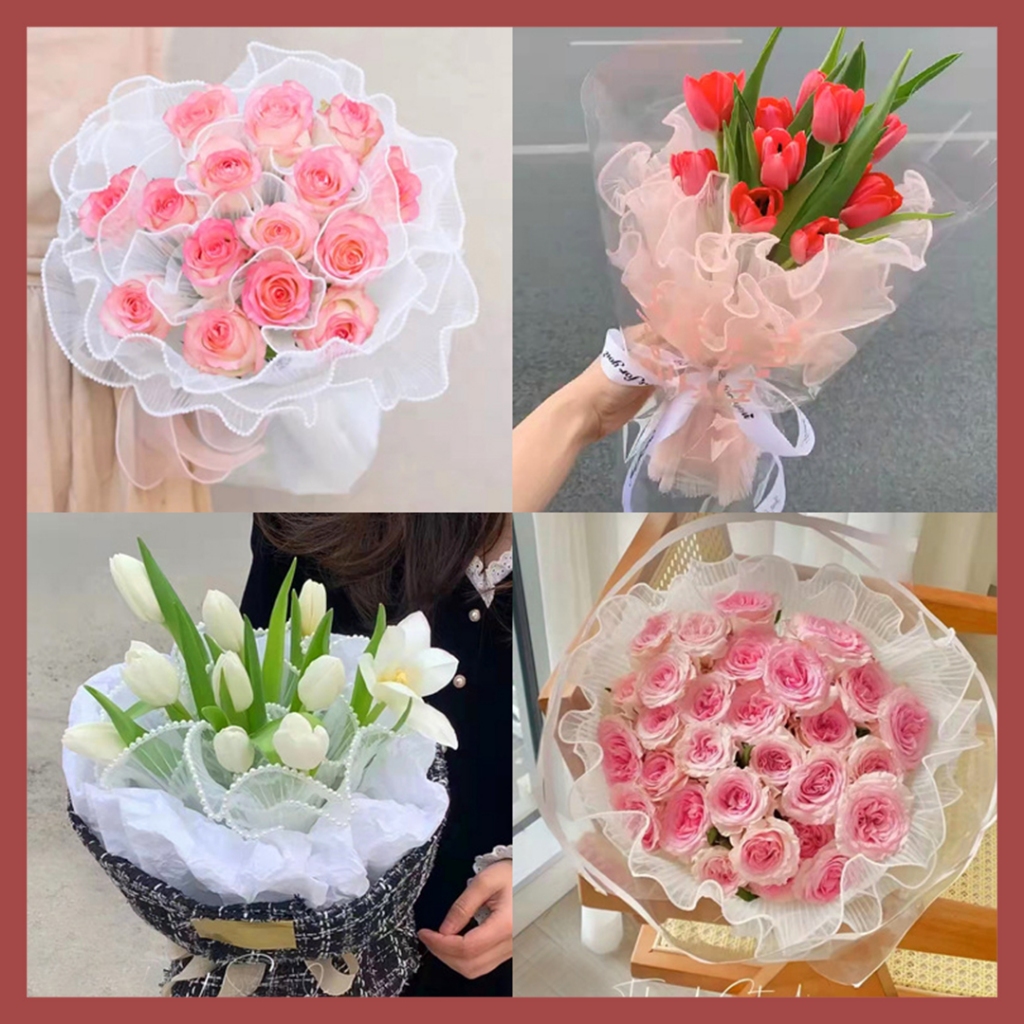 

Flower wrapping Pernikahan Buket Benang Gelombang Pinggiran Emas Pembungkus ROLL03 ROLL04 KB6267