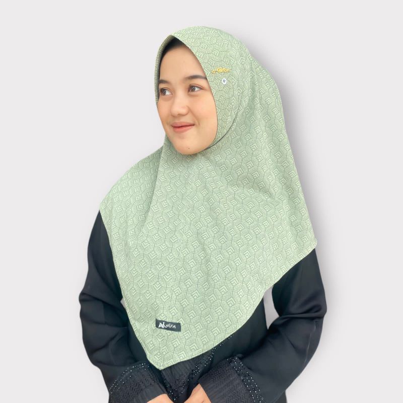 Alwira hijab intan pet bulan sabit motif
