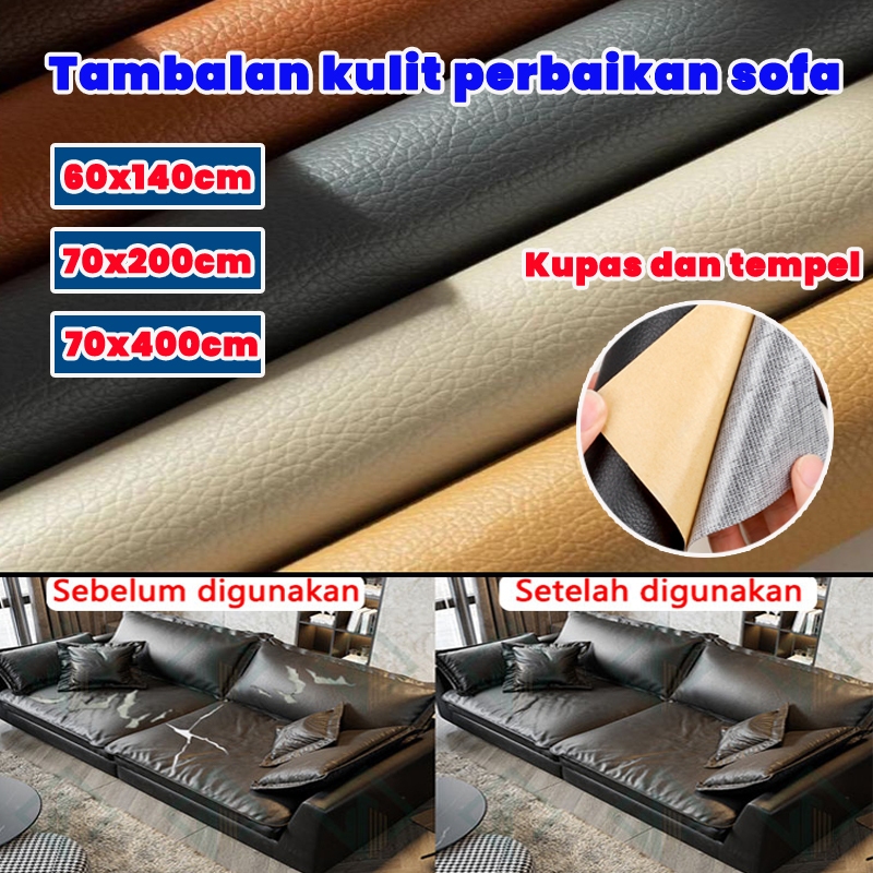 【Restorasi Kulit】70*200cm Perekat Ekstra Kuat Leather Perbaikan Repair Bahan Kulit Yang Rusak Kulit 