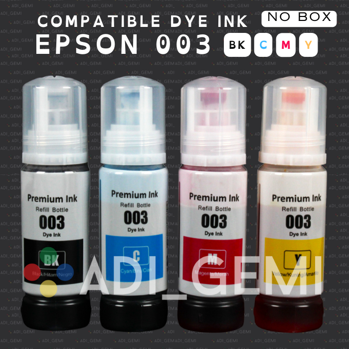 Compatible DYE Ink Epson 003 BCMY - 70ML