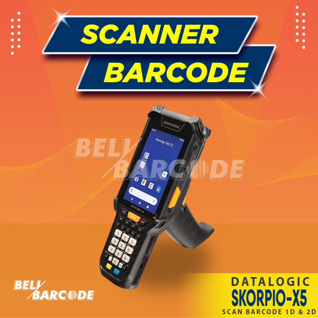 Scanner Barcode Datalogic Skorpio X5 Scan QR Code 2D Andorid 10