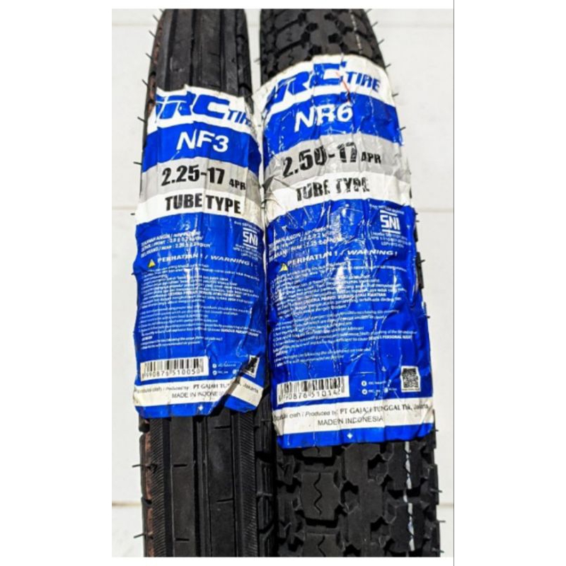 Ban IRC petak tahu / lurus 225-17 / 250-17 / 250-18 / 275-17 //  nf3 nf6 nr6 nf2 nr2. sp1 ban ragi m