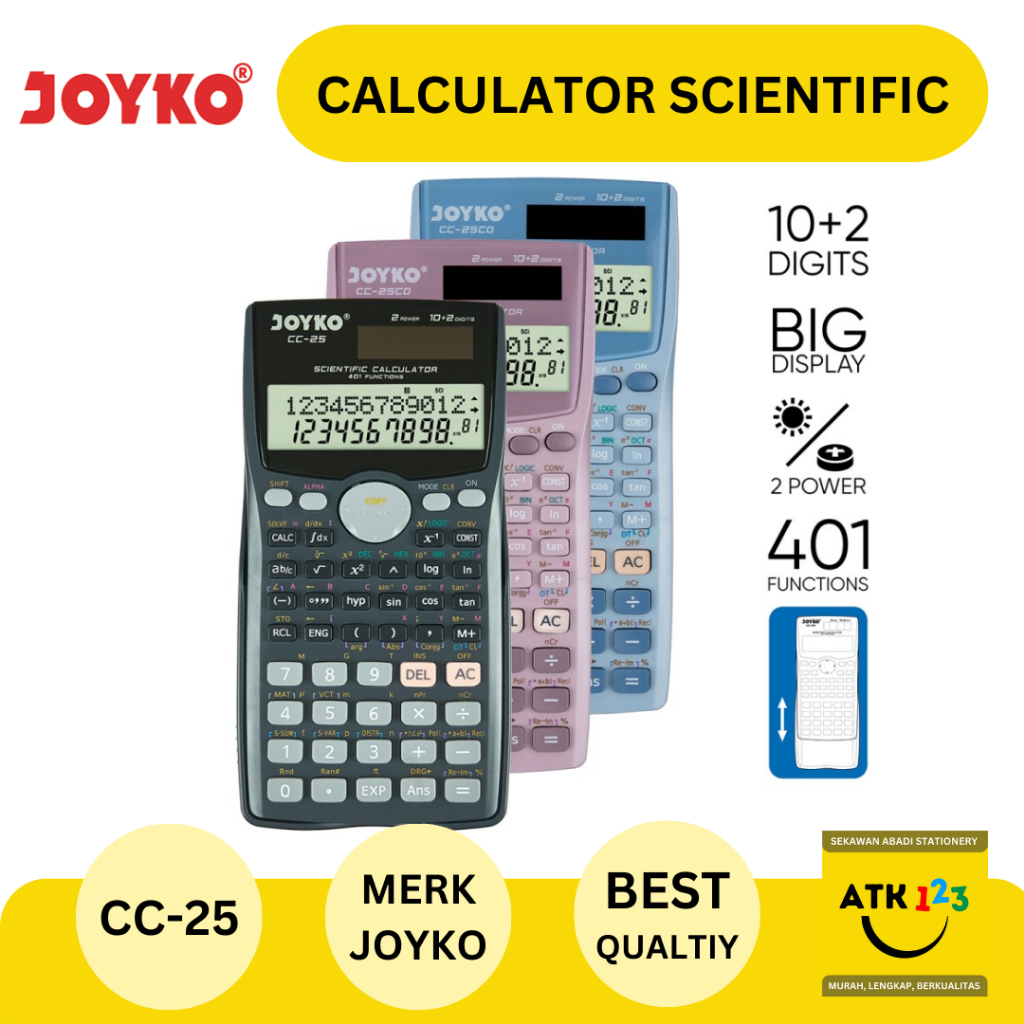 

Calculator Kalkulator Joyko CC-25 Scientific 401 Functions