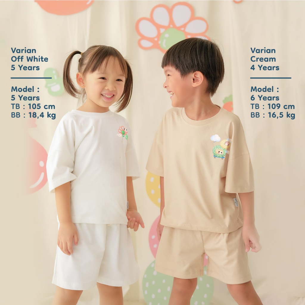 Nice Kids X Reejools - Jadools Toddler  Set (Setelan Anak Unisex 1-6 Tahun)