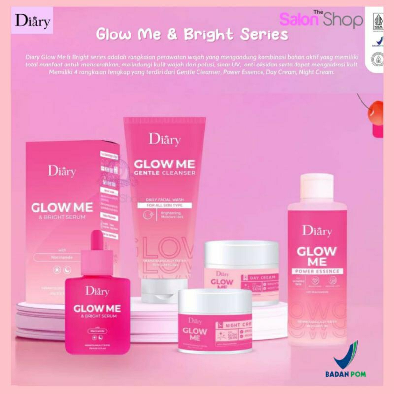 DIARY Glow me&Bright Skincare Series |Day Cream|Night Cream|Essense|Serum|