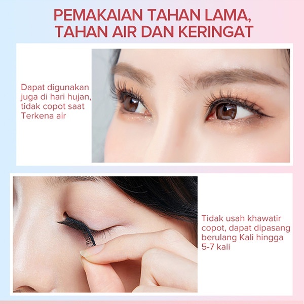 (PAKET HEMAT 3) BULUMATA PALSU &amp; EYELASH CURLER Eyelash Curler Duo Pack Penjepit Bulu Mata Pelentik Bulu Mata Jepitan Bulu Mata Tahan Lama Portable Yellow BLL13 &amp; BERLALA False Eyelash Lashes Bulu Mata Palsu Lentik Natural 3D 5 Pasang Glam Charm BLL12