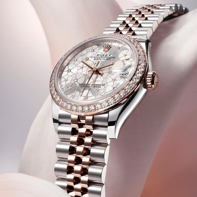Jam Wanita Rolex Datejust 31 Automatic Floral Dial With Diamonds Fullset